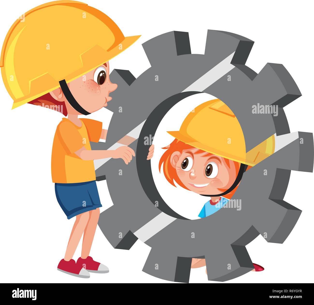 Mechanical engineer students Stock Vector Images - Alamy