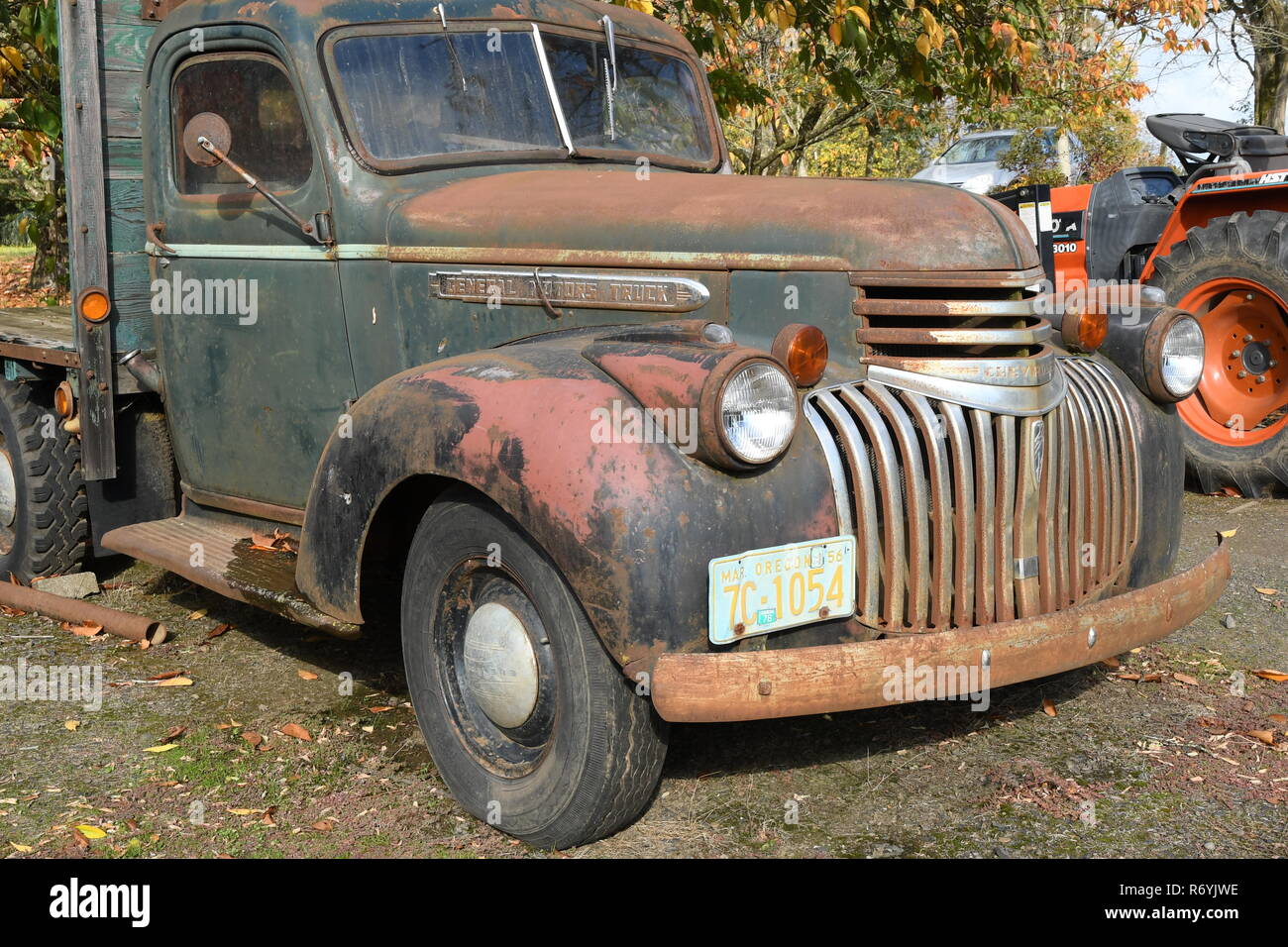 General Motors vintage pickup truck in Oregon Stock Photo