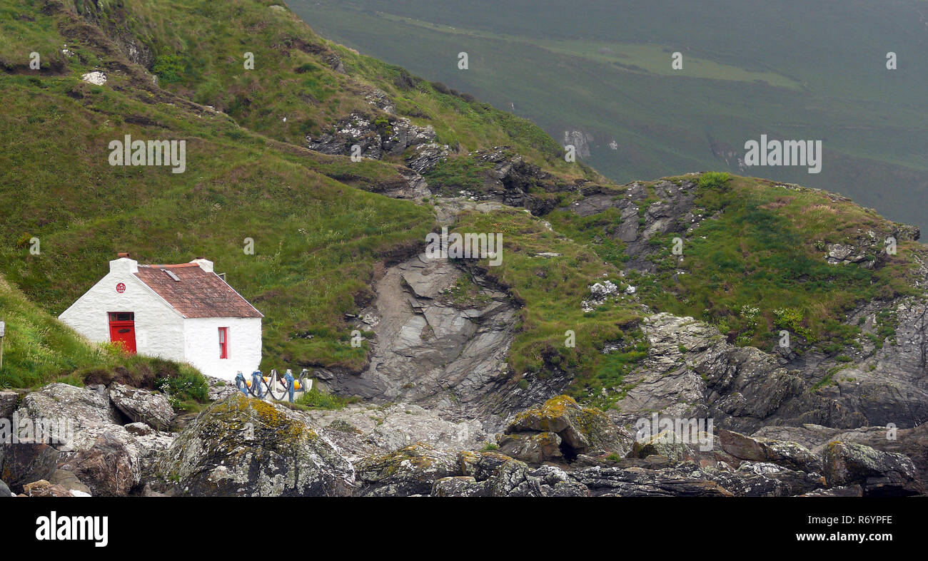 niarbyl bay on the isle of man Stock Photo