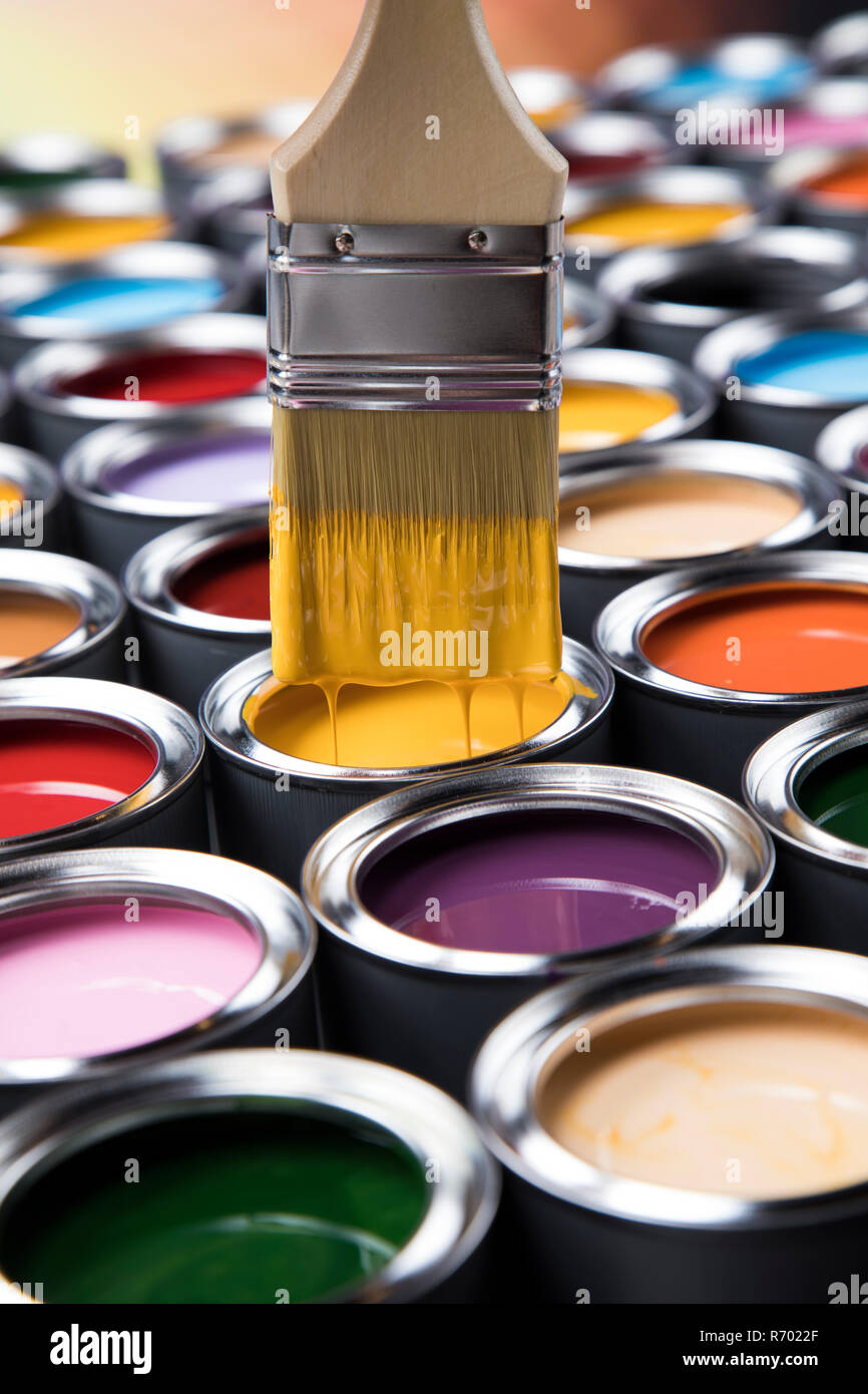 Cmyk containers of paint hi-res stock photography and images - Alamy