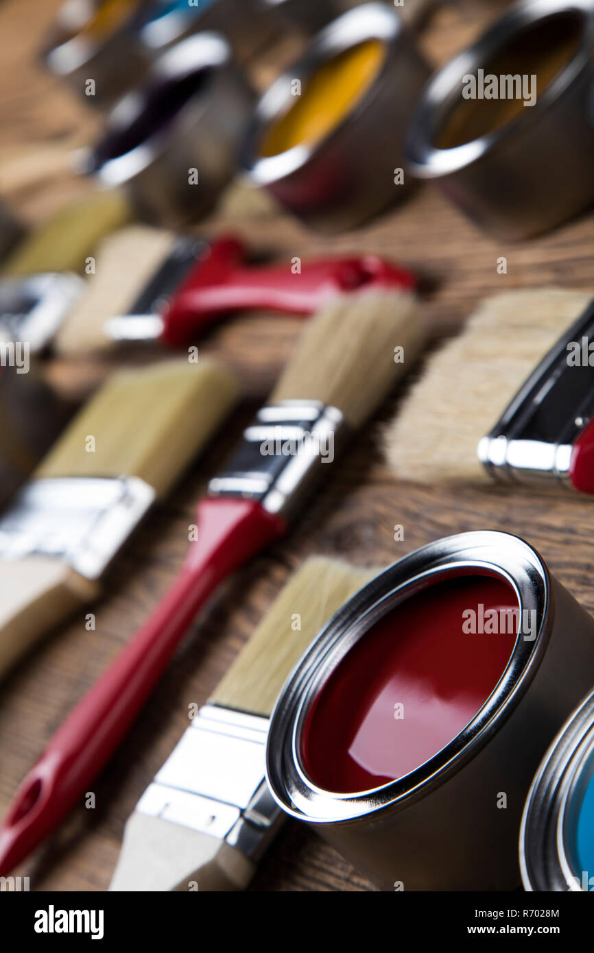 Painting tools and accessories Stock Photo Alamy