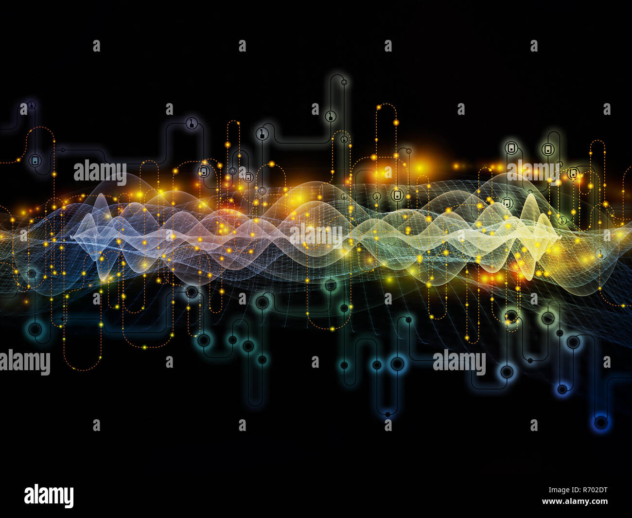 Data Flow Background Stock Photo - Alamy