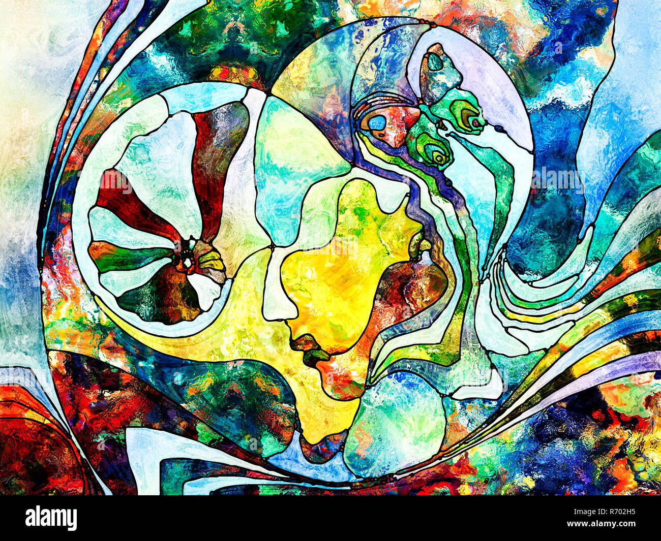 Love Between Worlds Stock Photo - Alamy