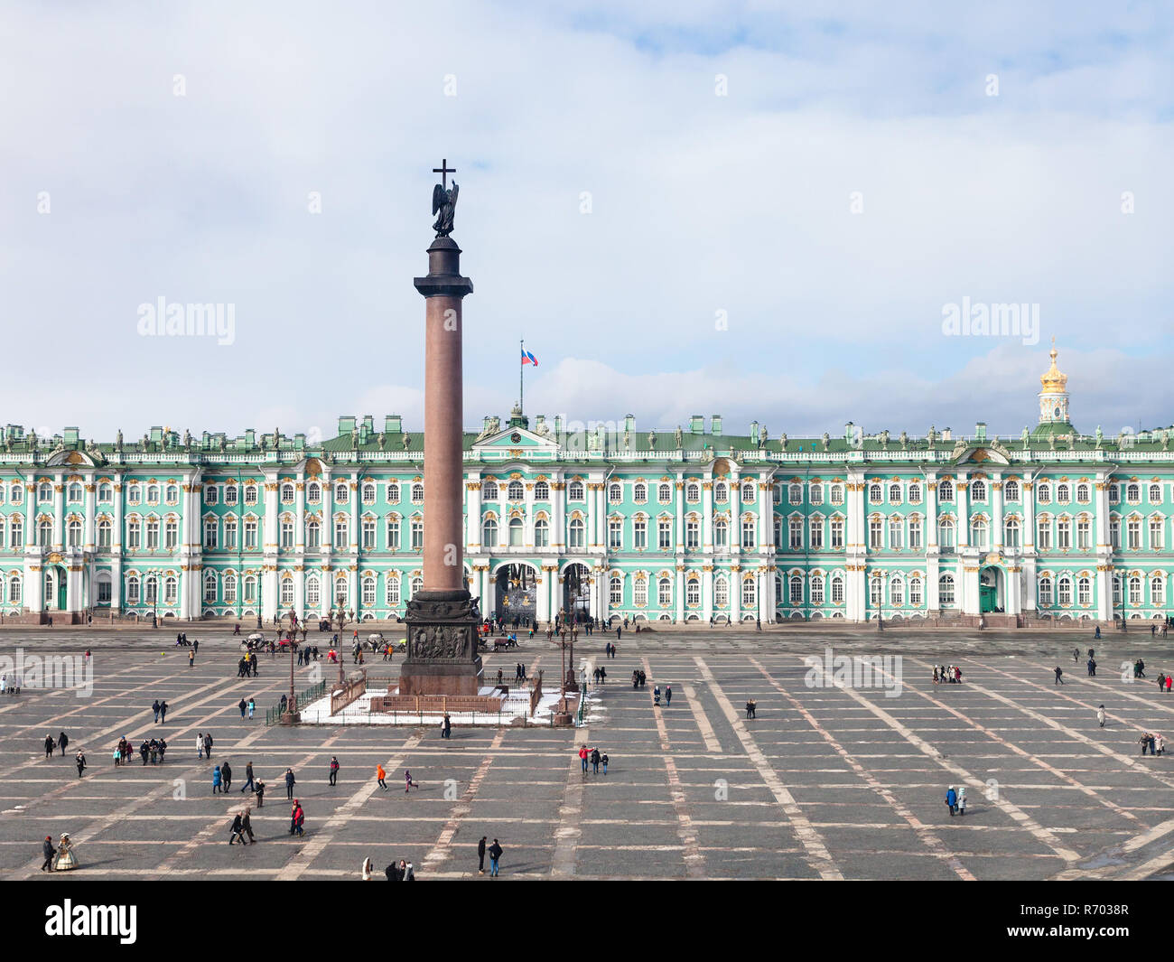 above view of Palace Square and Winter Palace Stock Photo - Alamy