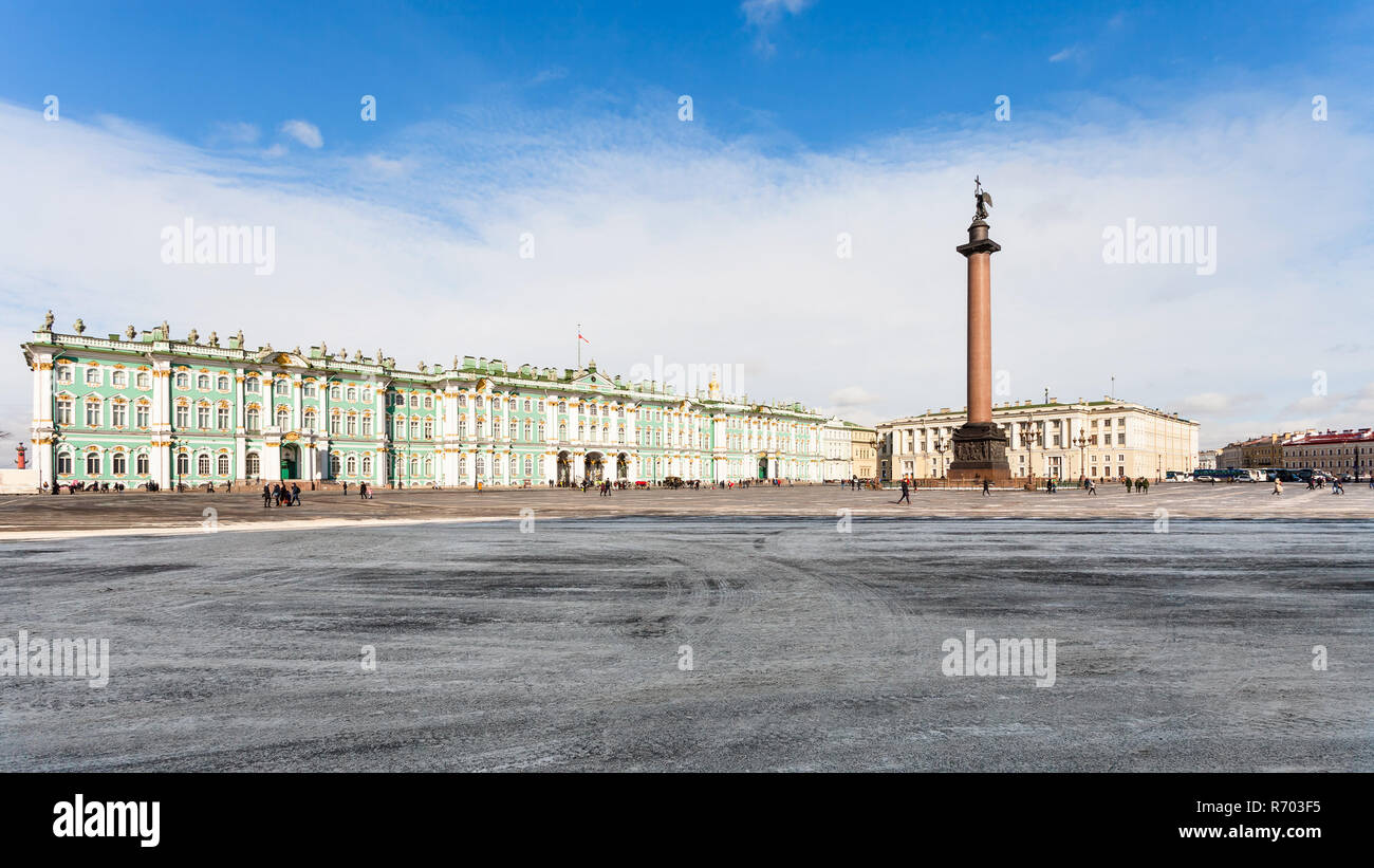 panoramic view of Palace Square and Winter Palace Stock Photo - Alamy