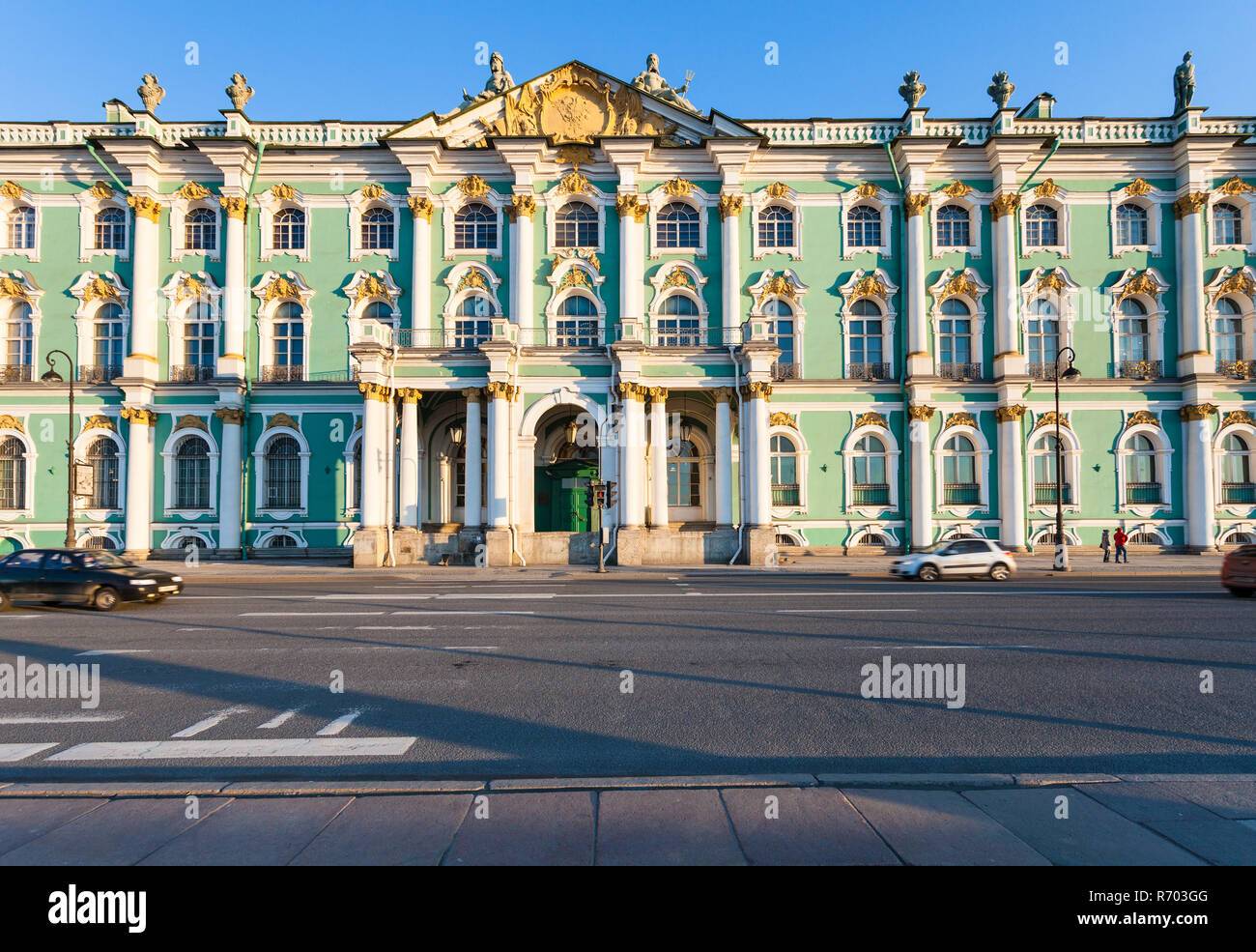 front view of Winter Palace from Embankment Stock Photo - Alamy