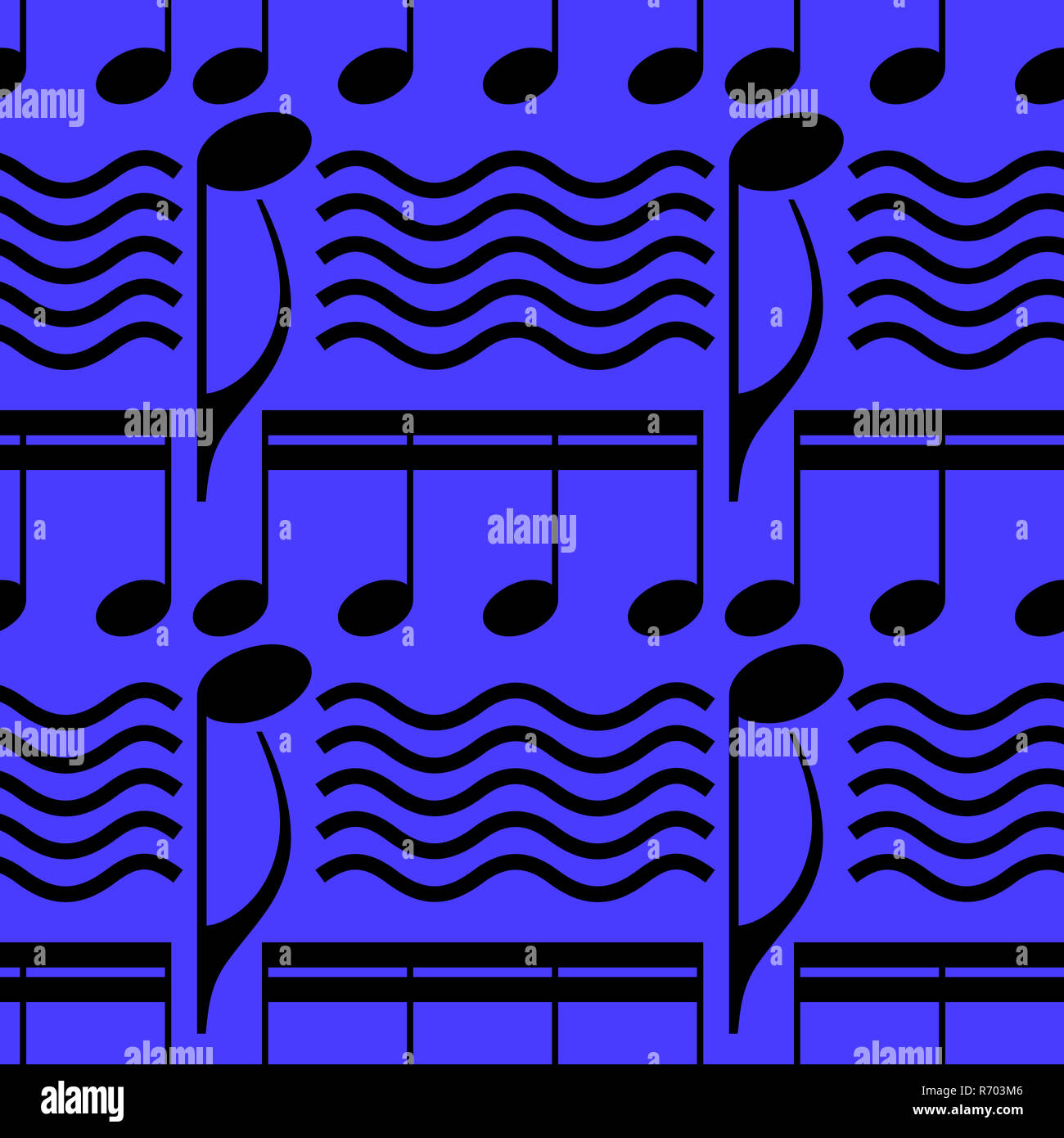 Blue Notes Pattern Blaue note hi-res stock photography and images - Alamy