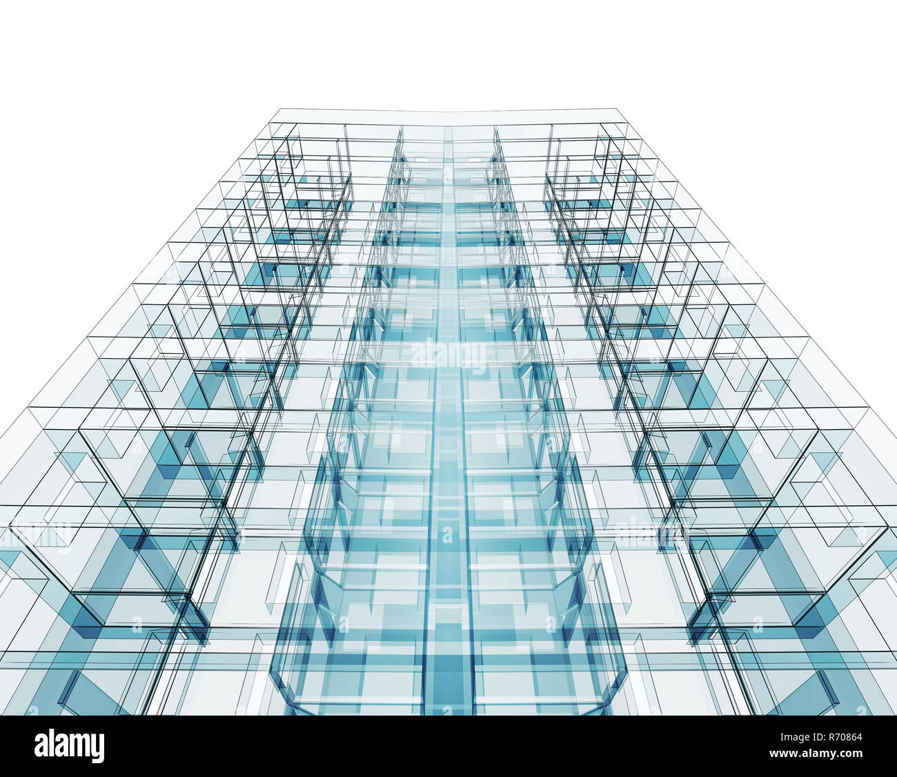 Architecture concept project. 3d rendering Stock Photo - Alamy
