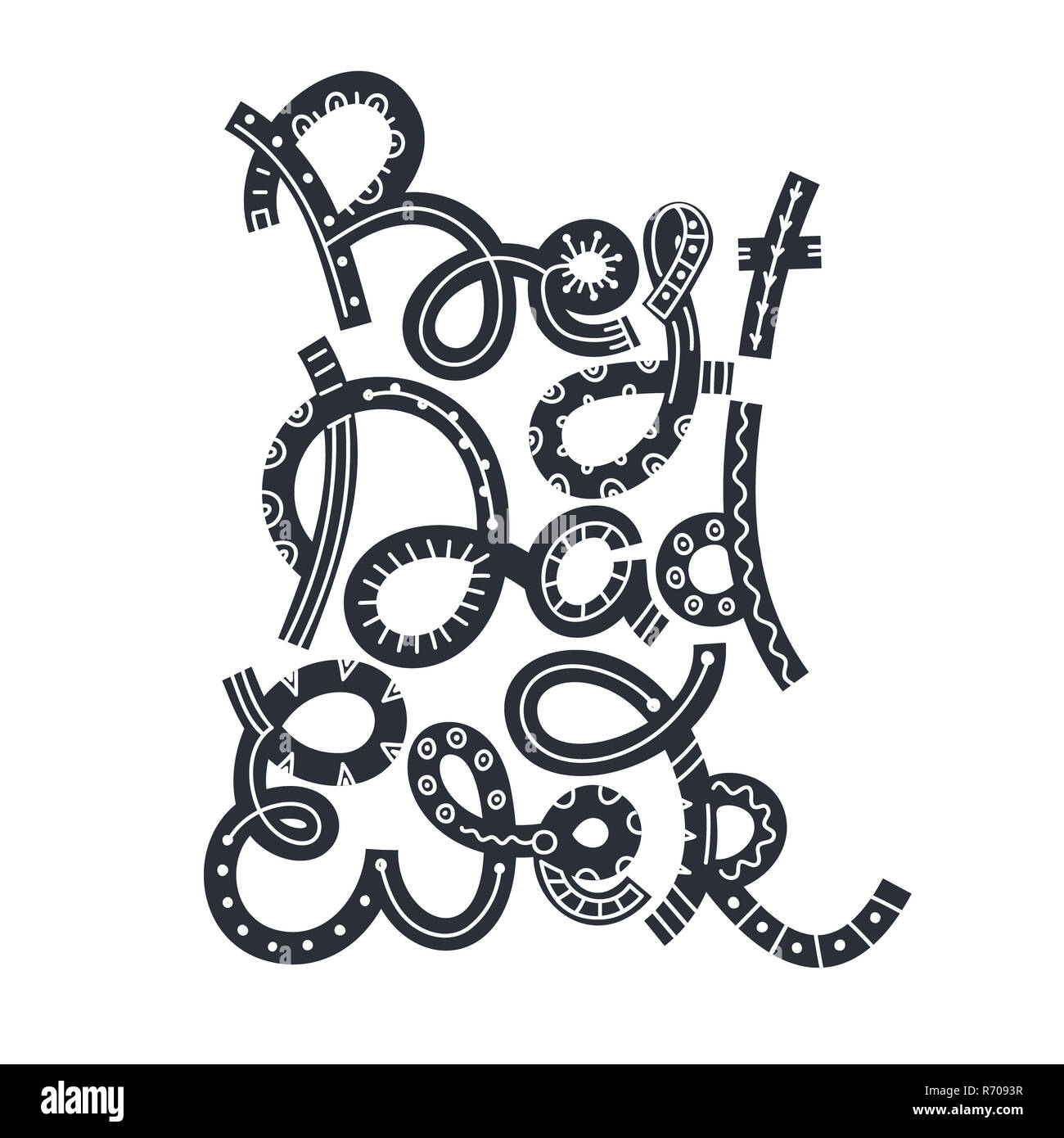 Happy Father S Day Best Dad Ever Hand Drawn Lettering Summer