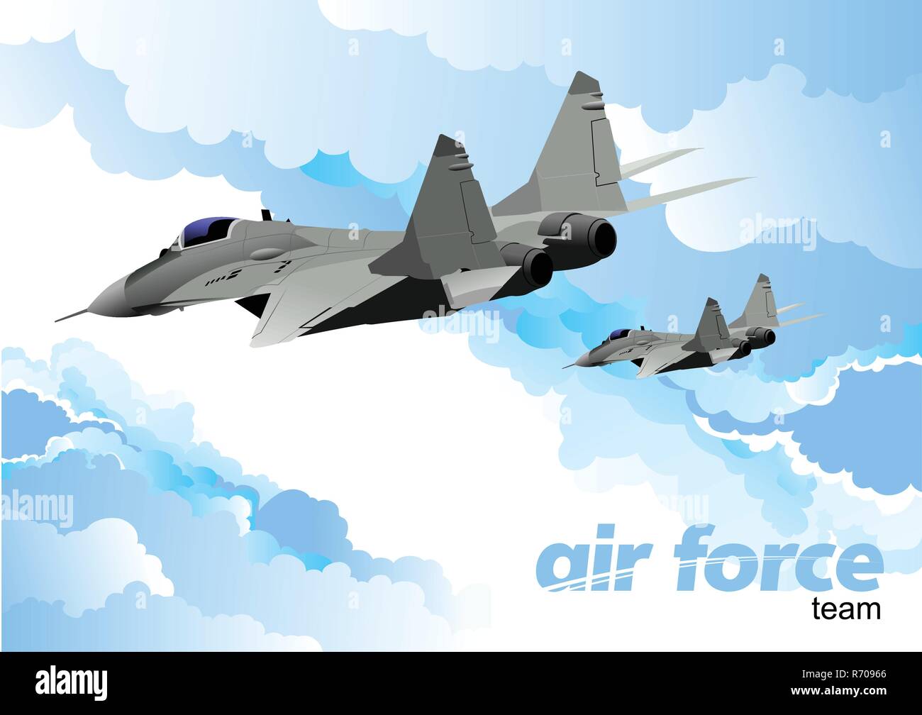 Air force team. Vector illustration Stock Vector Image & Art - Alamy
