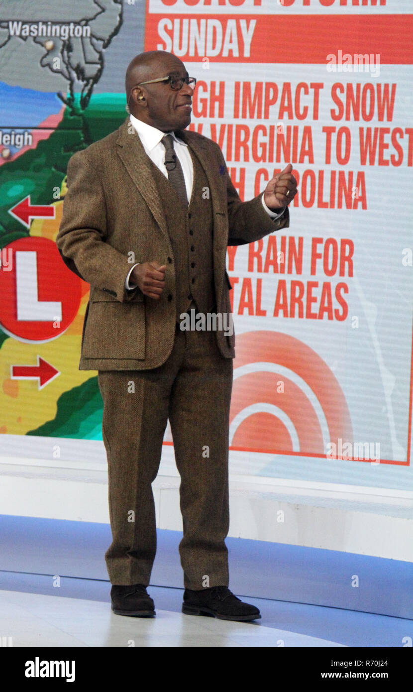 New York, NY - December 06, 2018 Al Roker, weather person, on NBC's ...