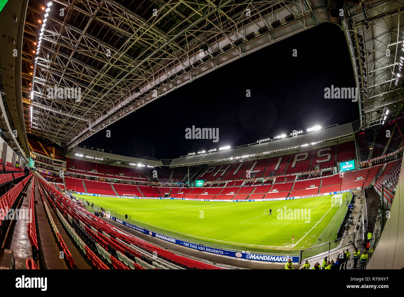 EINDHOVEN, Netherlands, 07-12-2018, football, Philips stadium, Dutch eredivisie, season 2018/2019, stadium overview, before the match PSV - Excelsior, Stock Photo