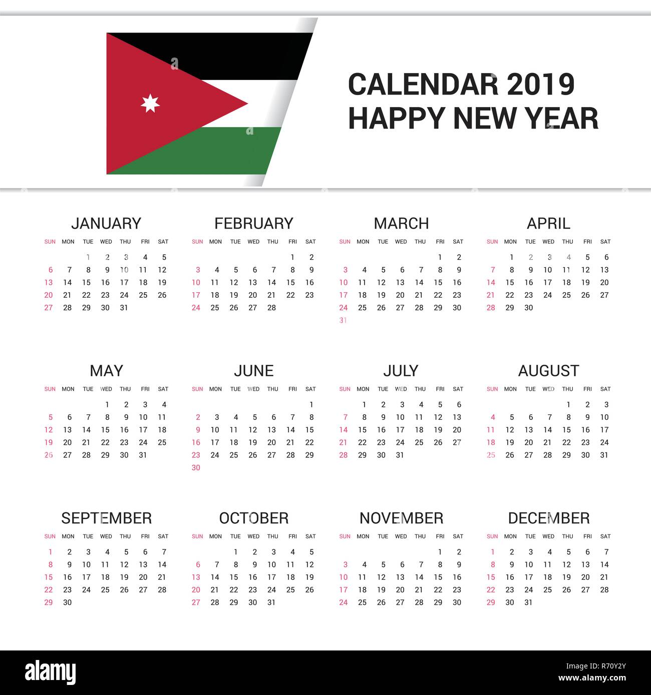 calendar jordan 2019