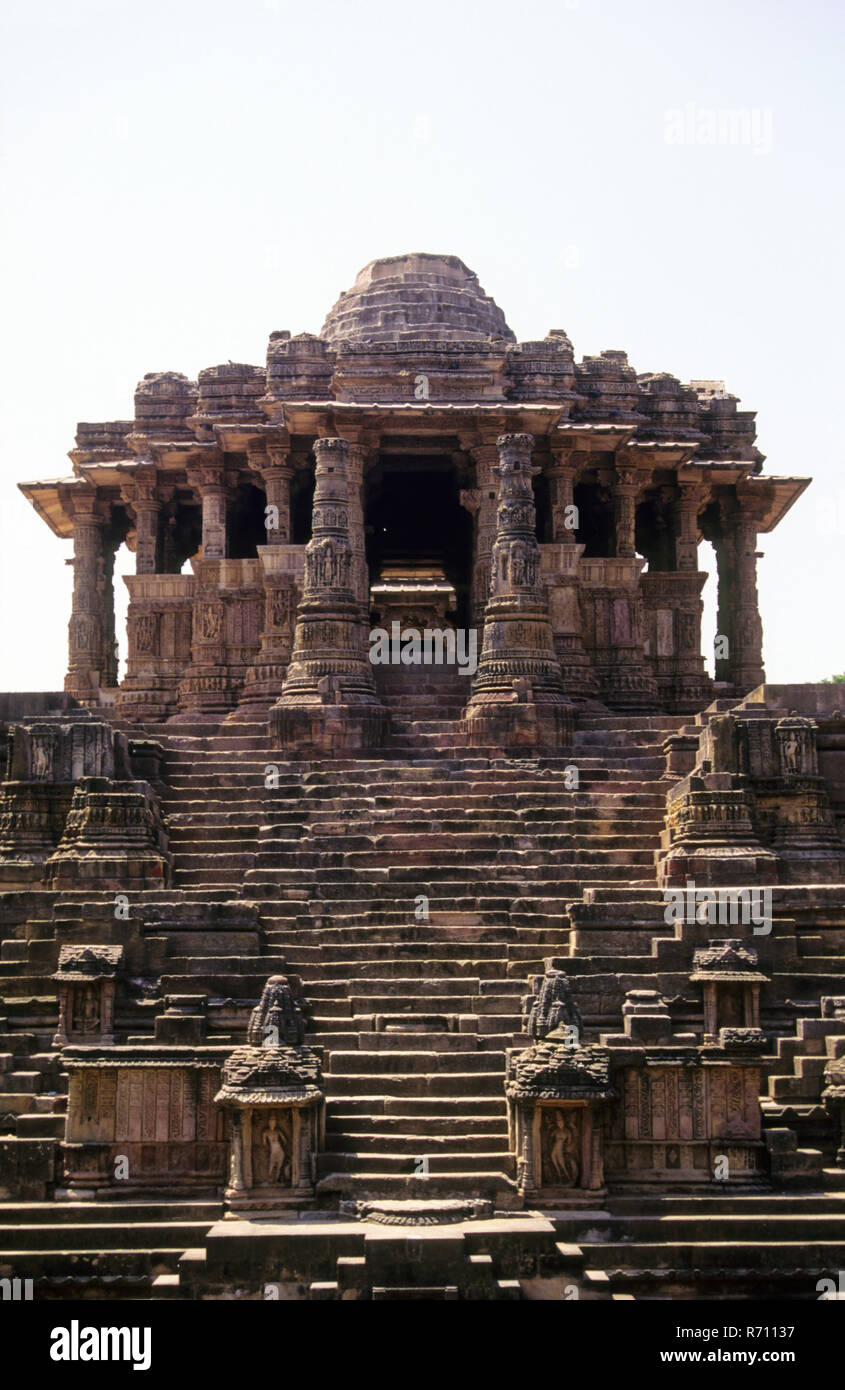 Sun Temple - 1027 A.D., Modhera, Gujarat, India Stock Photo