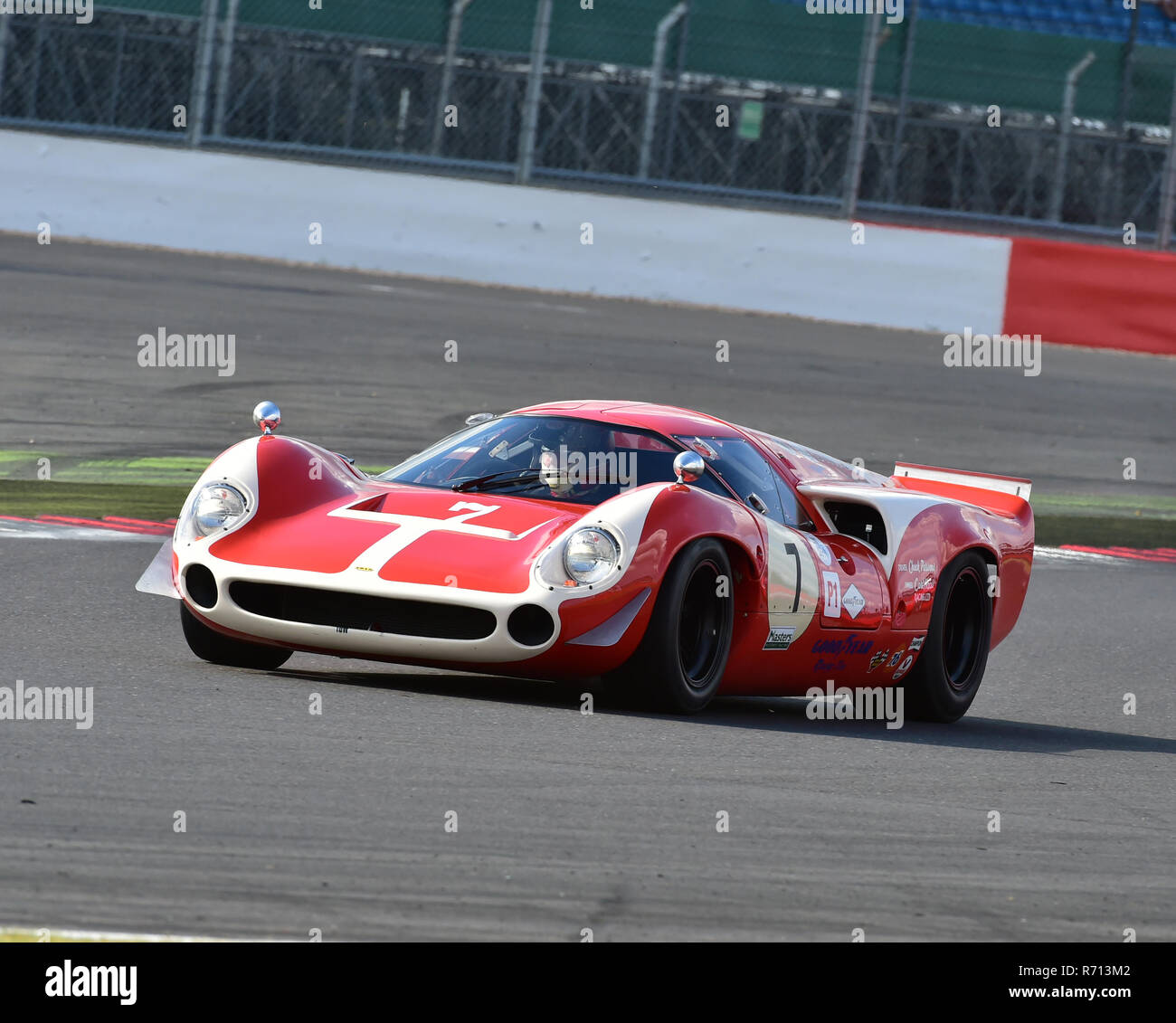 Galal Mahmoud, Tarek Mahmoud, Lola T70 MK3B, FIA, Masters Historic Sports Cars, Silverstone Classic 2015, cars, Chris McEvoy, circuit racing, cjm-phot Stock Photo