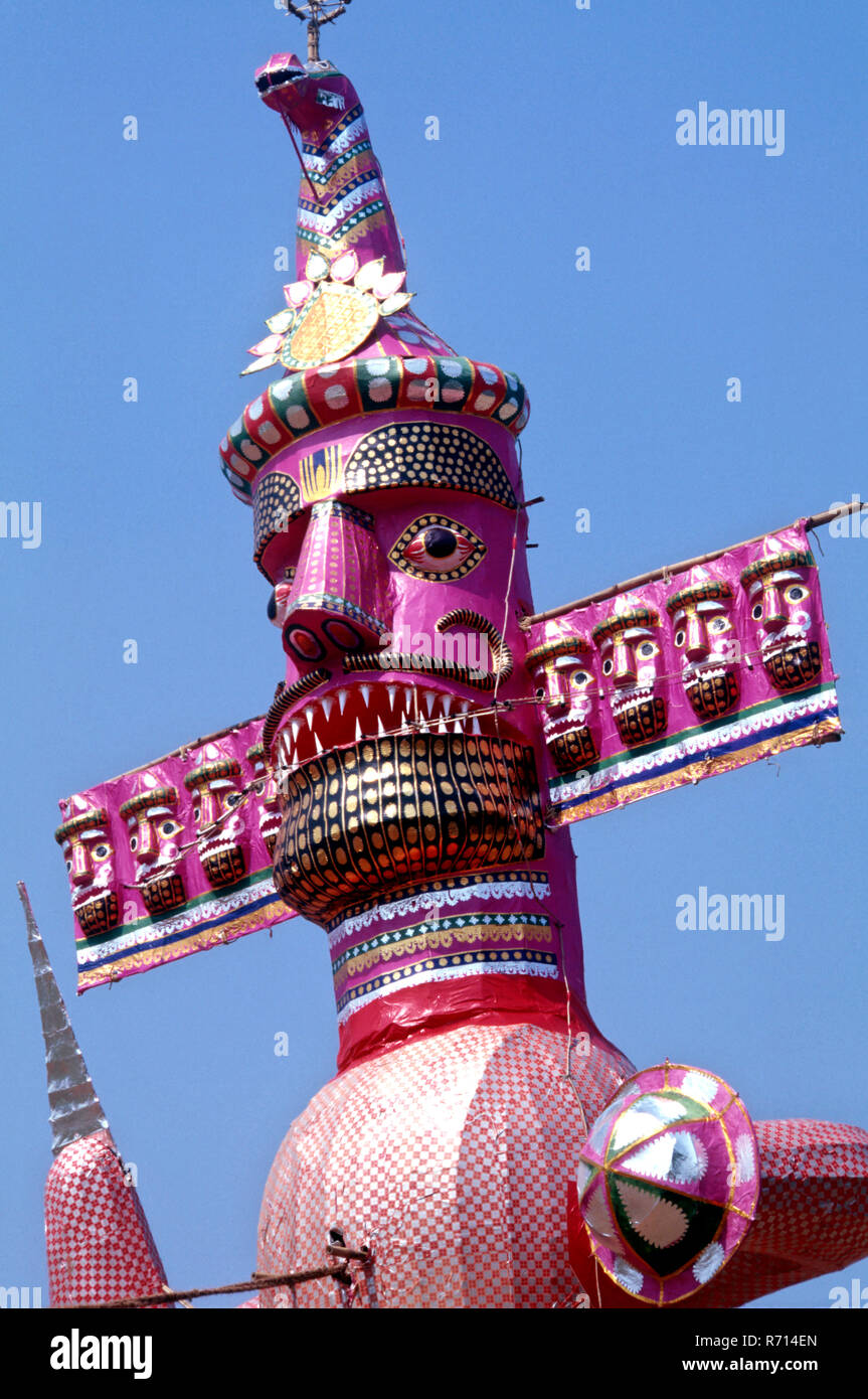 Ravan statue Dahan, Ramleela Dussera dusera Festival, dadar, mumbai