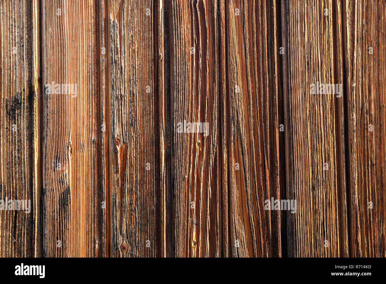 Old weathered wooden wall, Baden-Württemberg, Germany Stock Photo