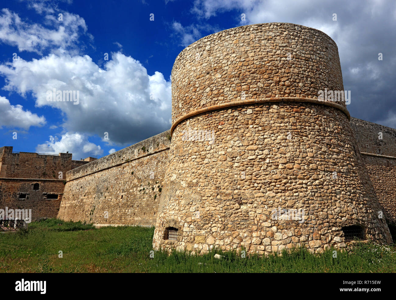 Castle of Manfredonia, National Archaeological Museum, Apulia, Foggia, Italy Stock Photo