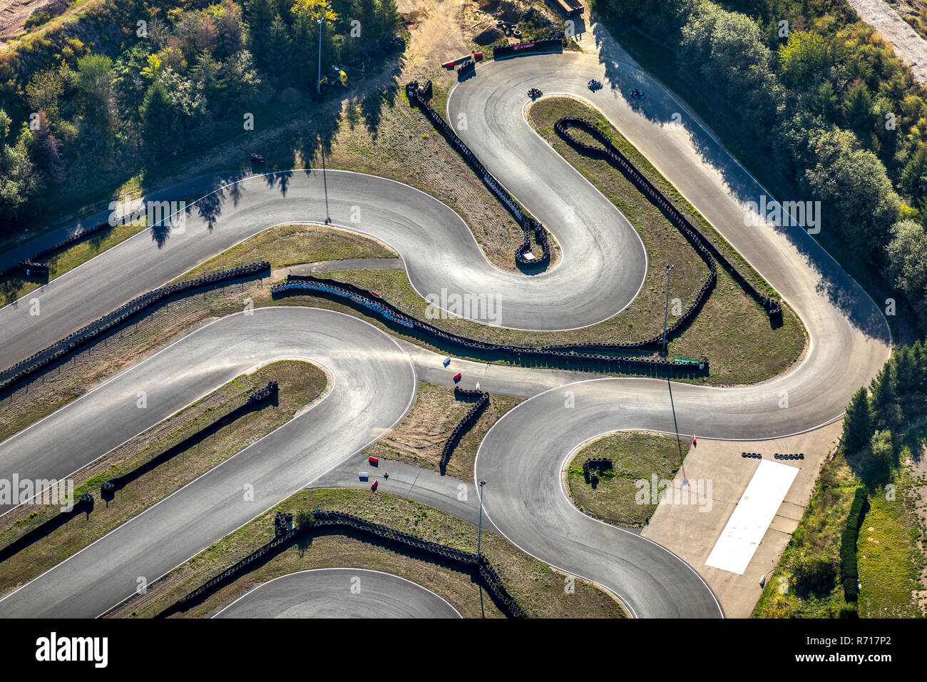 Aerial view, Harz-Ring motor sports facility, Reinstedt, Saxony-Anhalt, Germany Stock Photo