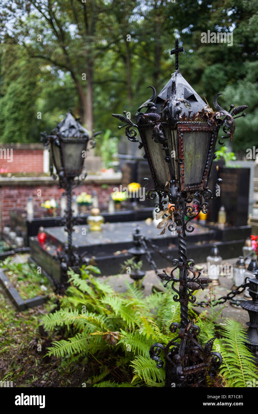 Grave lamp hi-res stock photography and images - Alamy