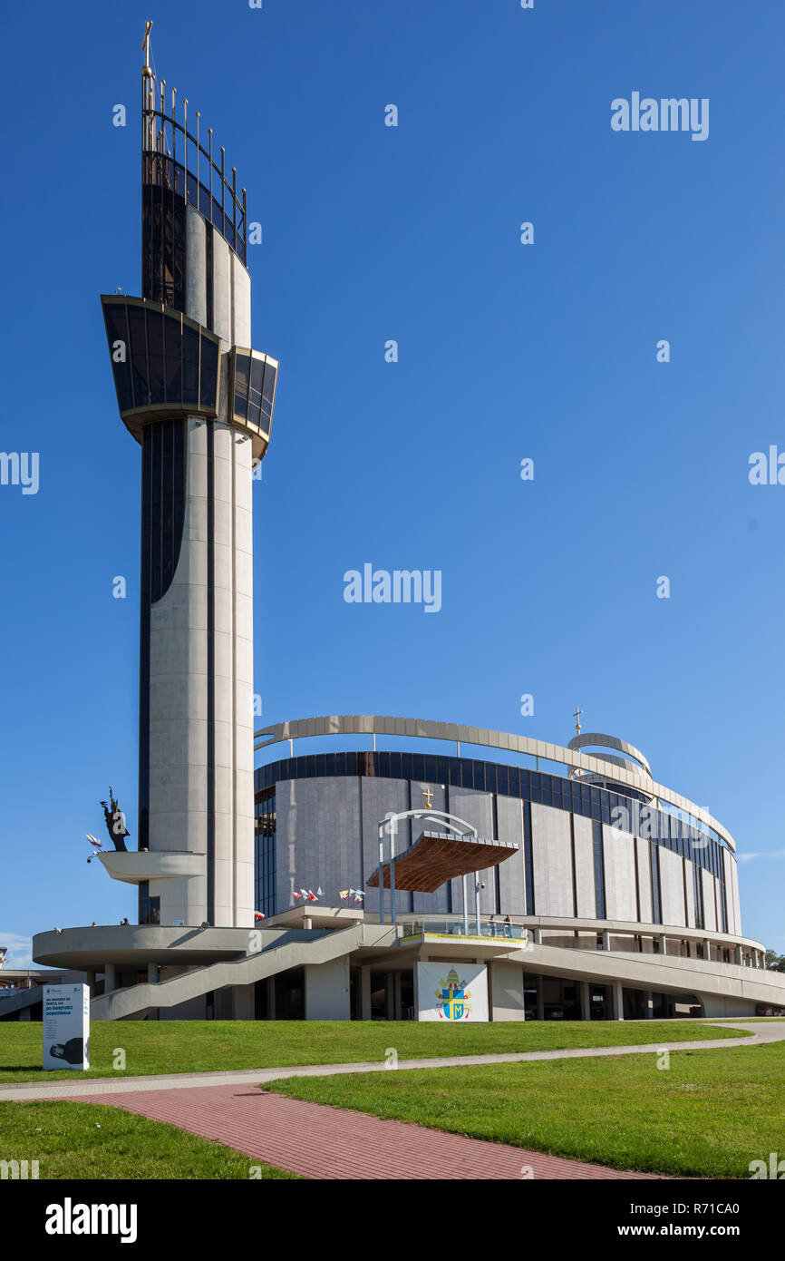 Divine Mercy Sanctuary in Lagiewniki district of Krakow city in Poland. Stock Photo