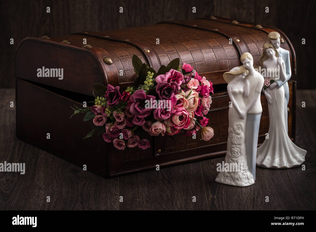 Decorative Trunk Treasure Chest Storage Box Stock Photo Alamy