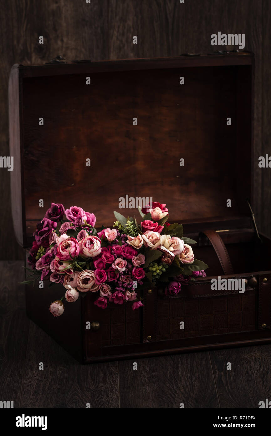 Decorative Trunk Treasure Chest Storage Box Stock Photo Alamy