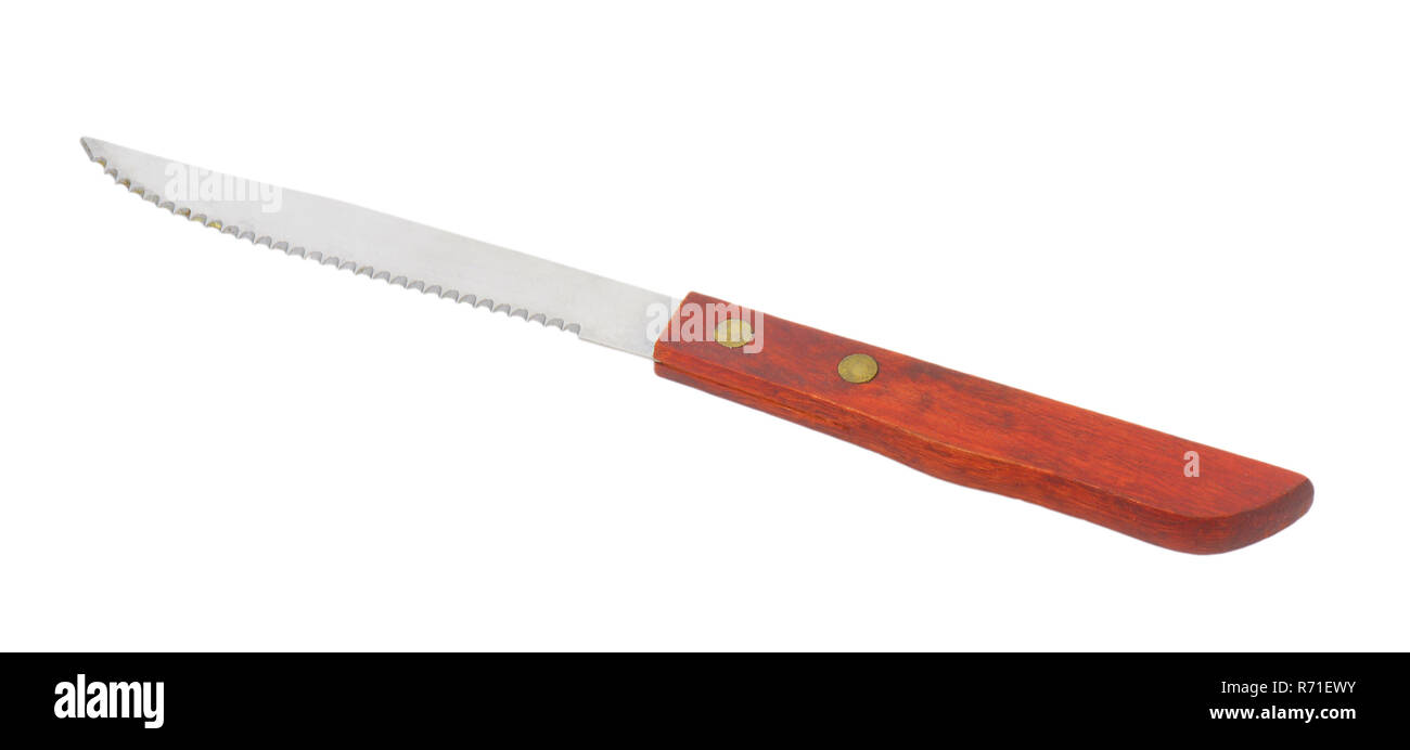 serrated kitchen knife Stock Photo Alamy