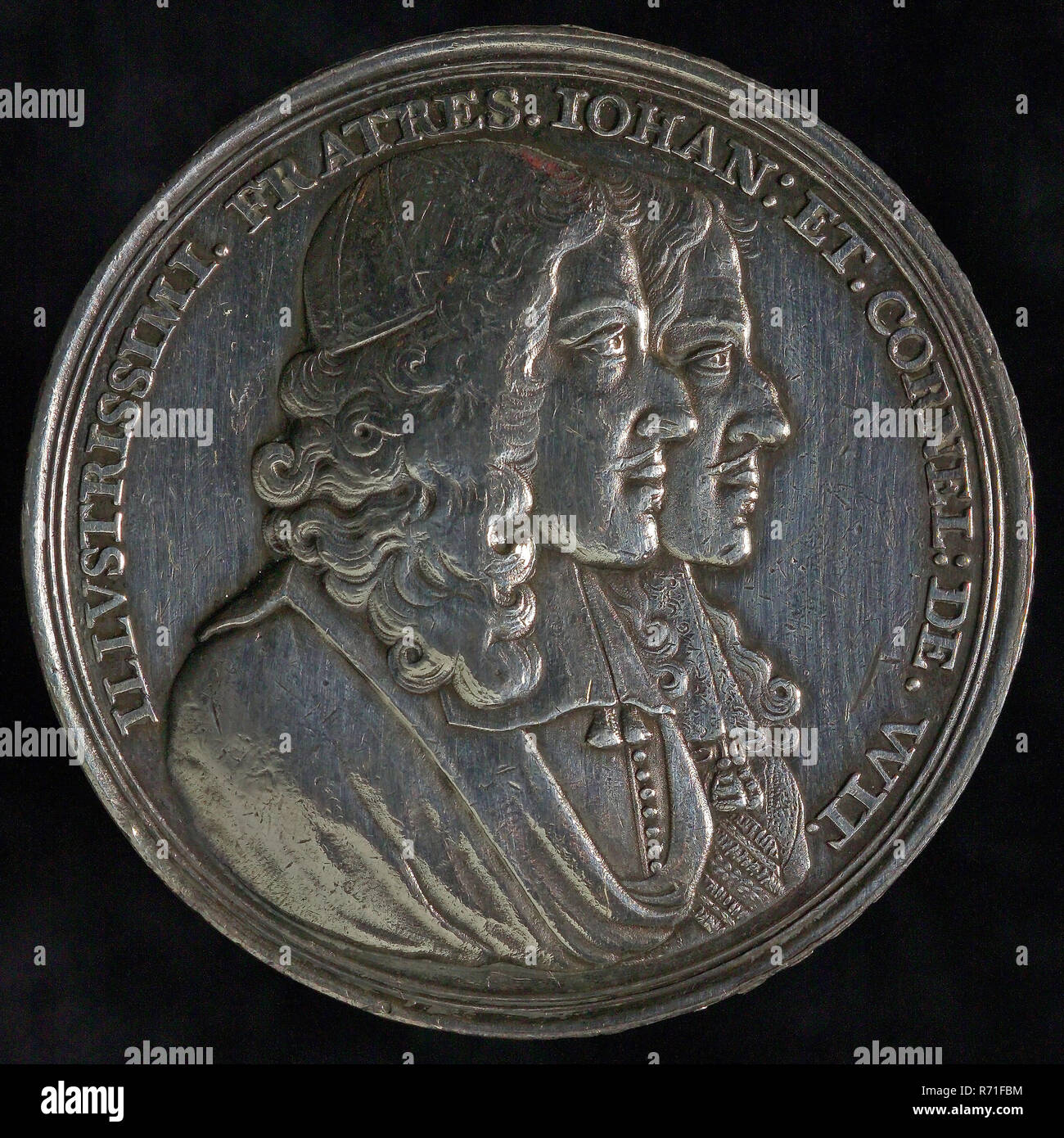 Medal on the murder of the De Witt brothers, penning footage silver