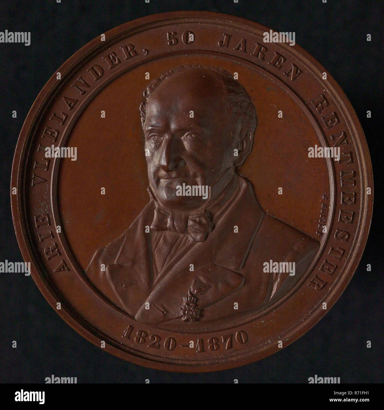 Jacques Elion, Medal on the golden jubilee of . Vlielander as steward