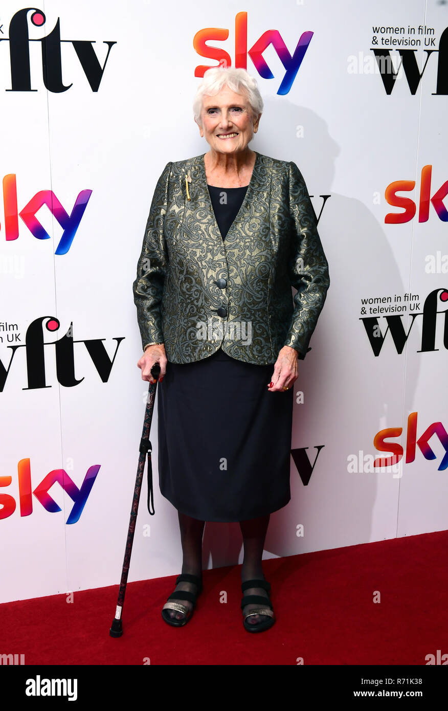 Beryl Vertue attending the Women in Film and TV Awards 2018, held at the Hilton in London. Stock Photo