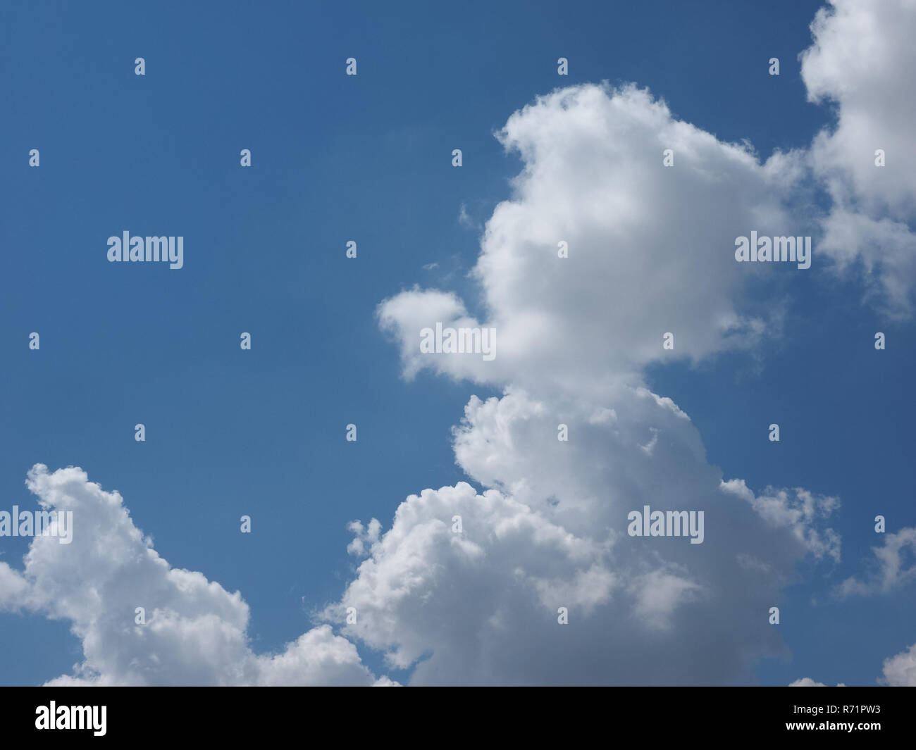 blue sky with clouds background with copy space Stock Photo - Alamy