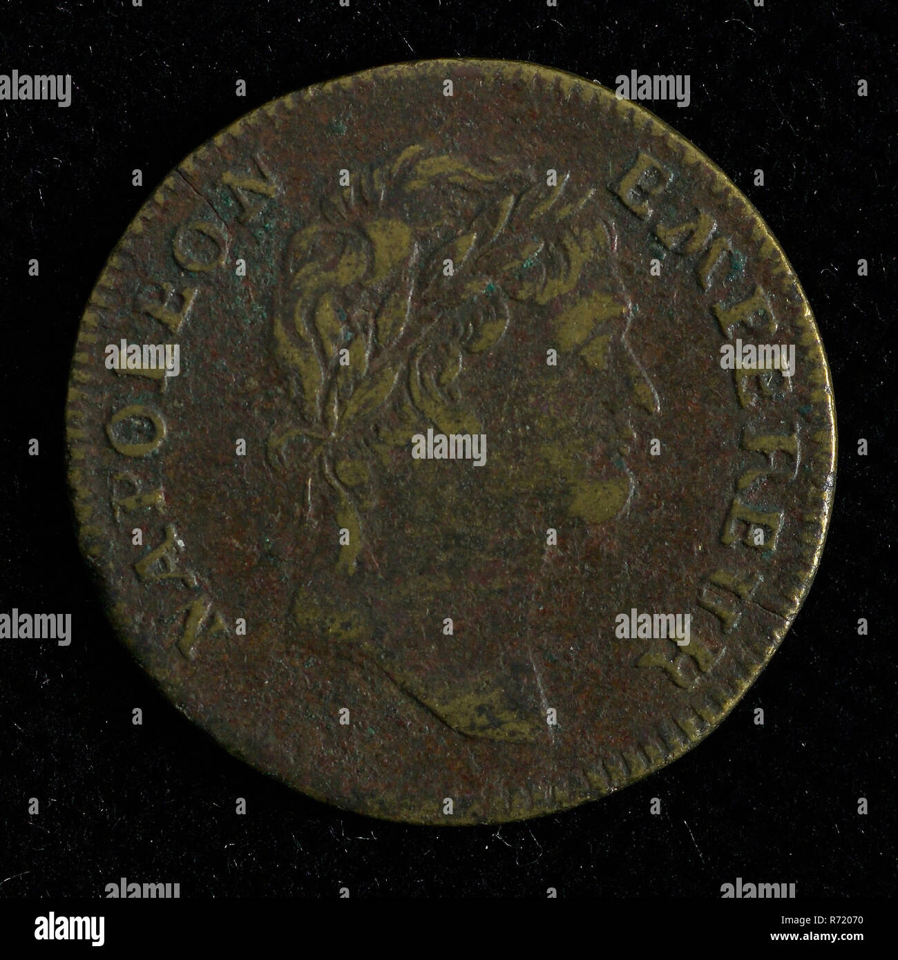 Medal on the Emperor Napoleon, jeton utility medal medal exchange bronze, Portrait of Napoleon