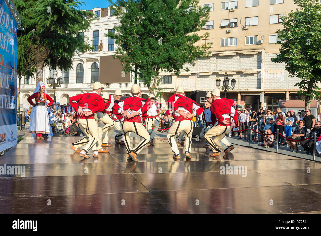 International Folklore Festival, Youth Day, Skopje, Macedonia Stock