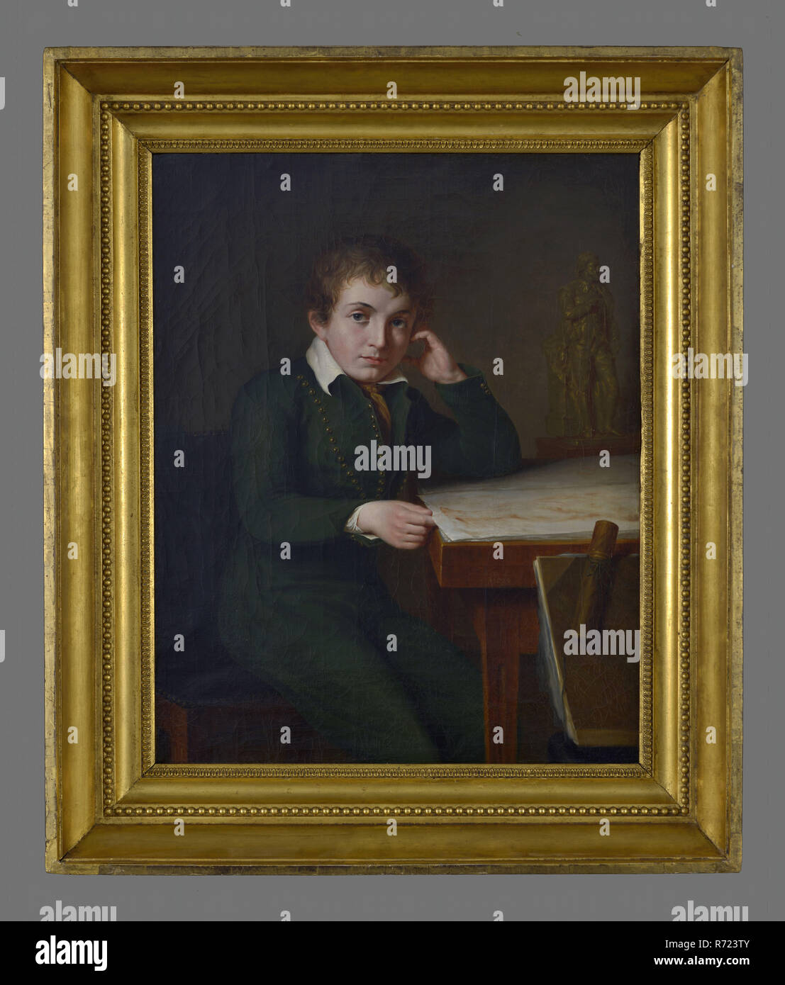 Francois Montauban Van Swijndregt Portrait Of Hendrik Rochussen Portrait Painting Footage Linen Oil Painting Portrait Rectangular Portrait Of Boy Representing Hendrik Henri Rochussen 1812 1888 At The Age Of 14 Brother Of The