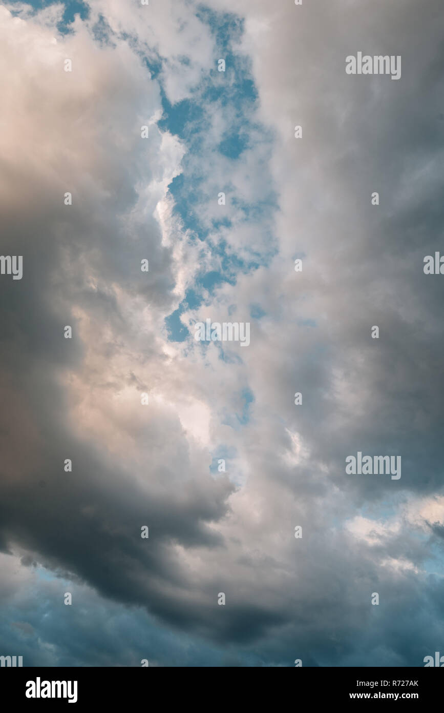 Dramatic clouds in the sky Stock Photo
