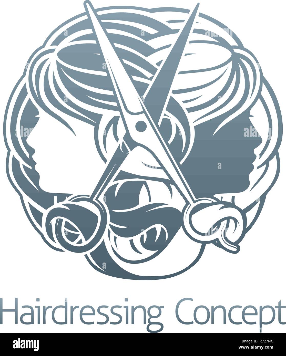 Hair Salon Stylist Hairdresser Icon Stock Vector Art