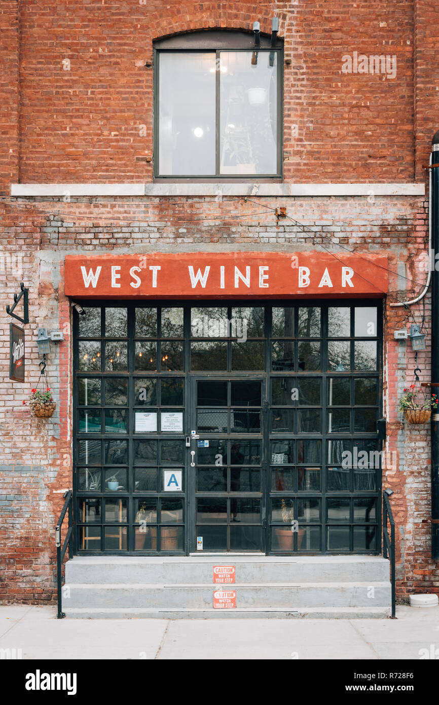 West Wine Bar, in Greenpoint, Brooklyn, New York City Stock Photo Alamy