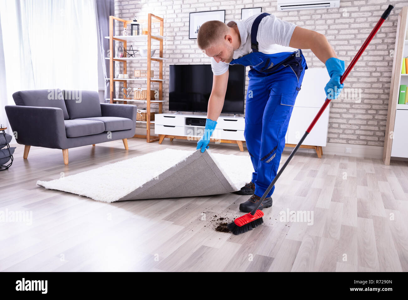 Sweep under the carpet hi-res stock photography and images - Alamy