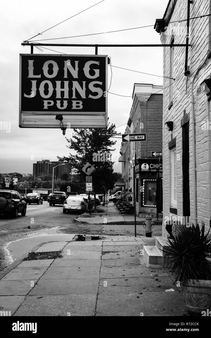 Long Johns Pub, in Remington, Baltimore, Maryland Stock Photo Alamy