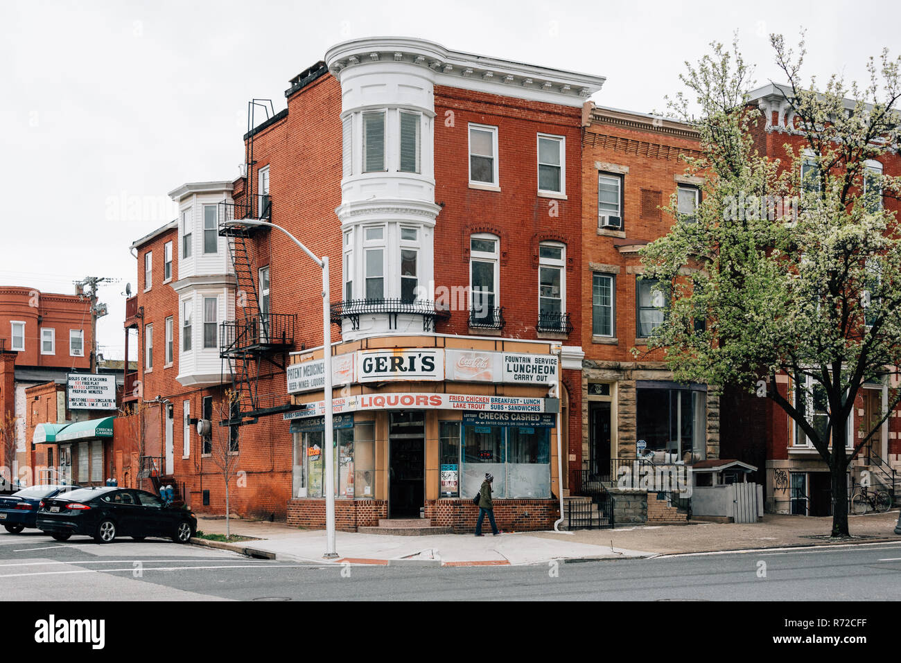 Liquor store in Charles Village, Baltimore, Maryland Stock Photo Alamy