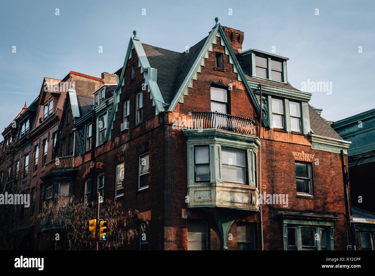 House near Rittenhouse Square, in Philadelphia, Pennsylvania Stock