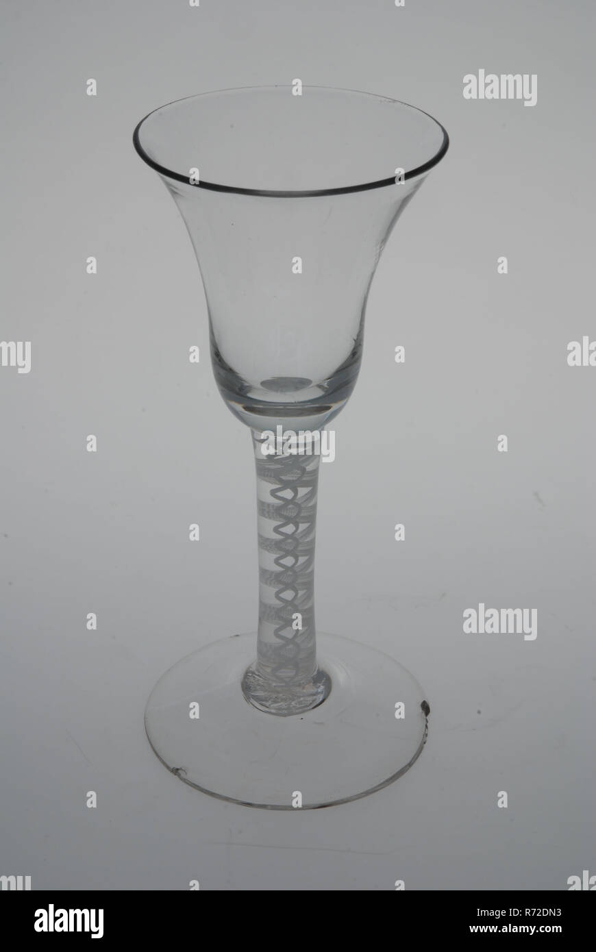 Crystal Glass on a Thin Stem for Wine. Stock Photo - Image of household,  crystal: 139060892