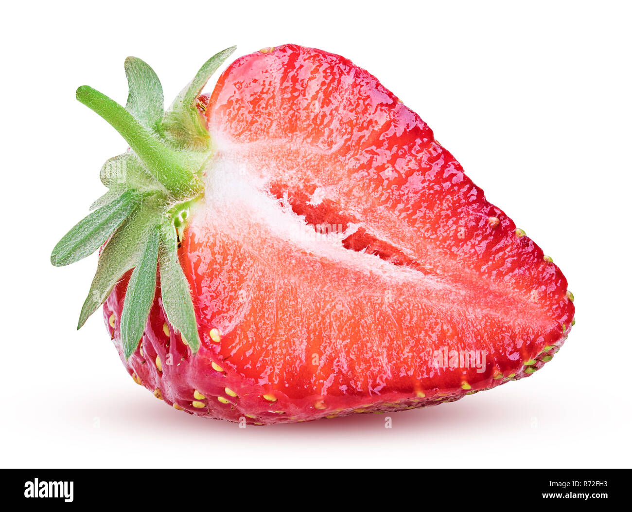 Strawberry cut in half hi-res stock photography and images - Alamy