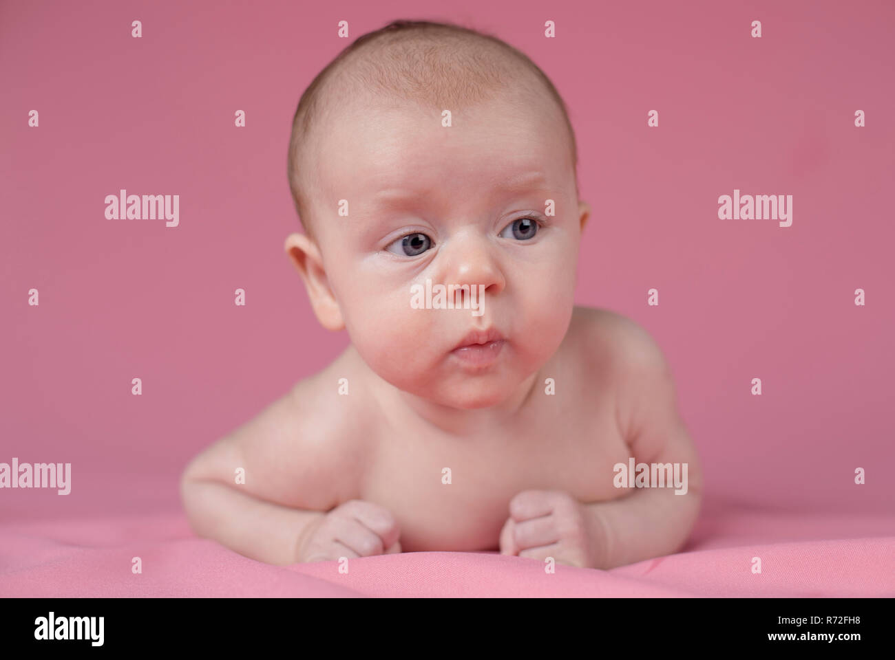 Portrait of cute baby Stock Photo - Alamy