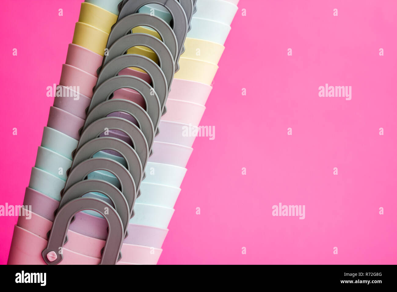 Colorful Mini Plastic Bags with Handles Stock Photo Alamy