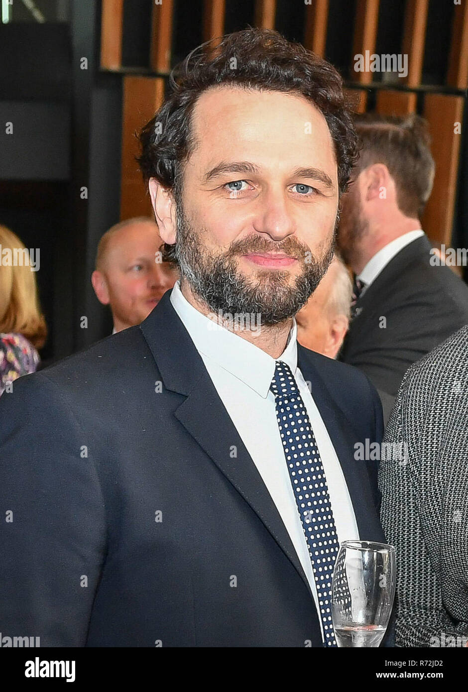 Actor Matthew Rhys attends a reception at The Royal Welsh College of Music & Drama in Cardiff. Stock Photo