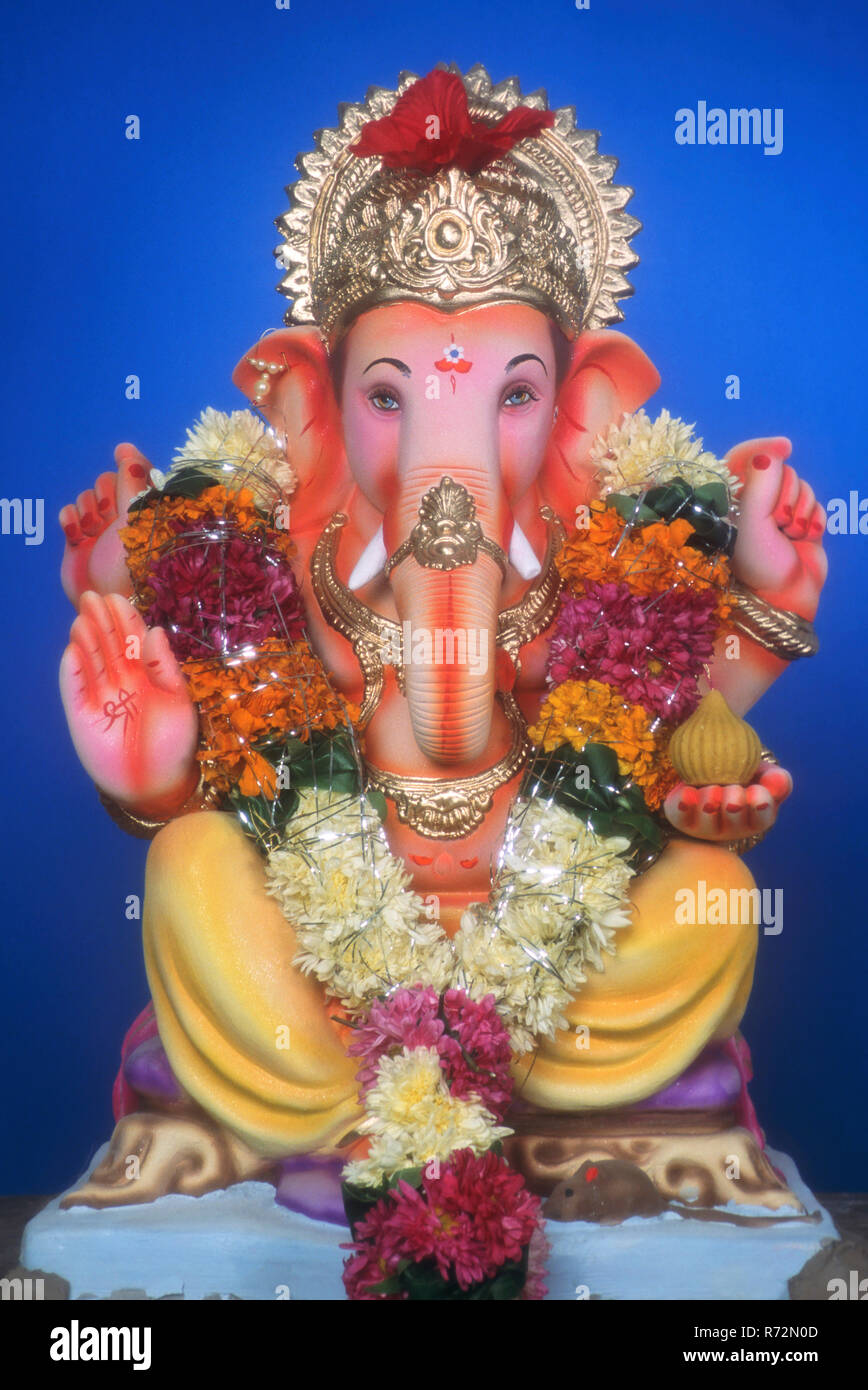 idol of Ganesh ganpati Festival, mumbai bombay, maharashtra, india ...