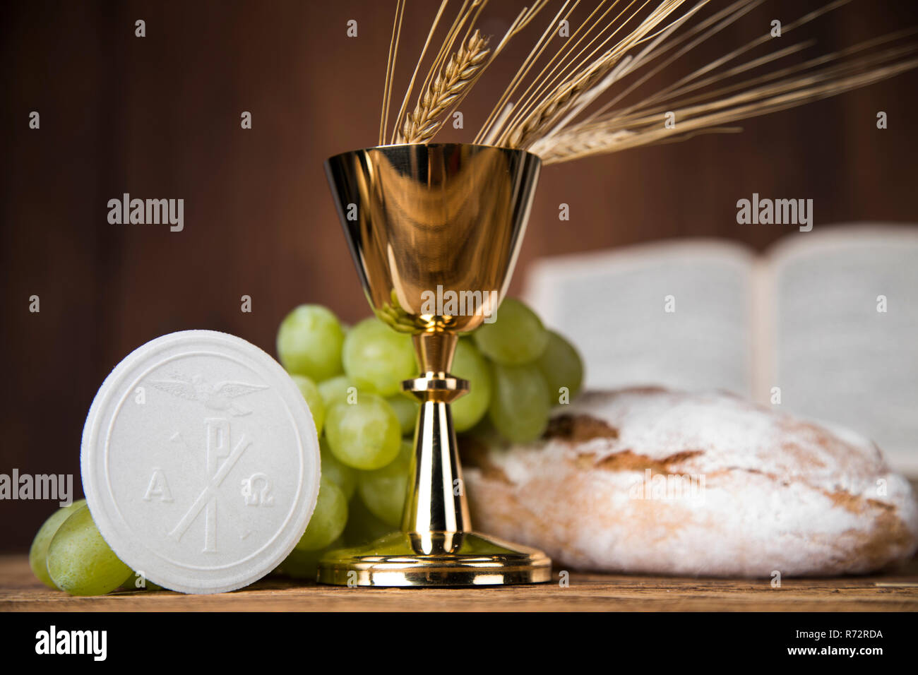 Eucharist, sacrament of communion Stock Photo - Alamy