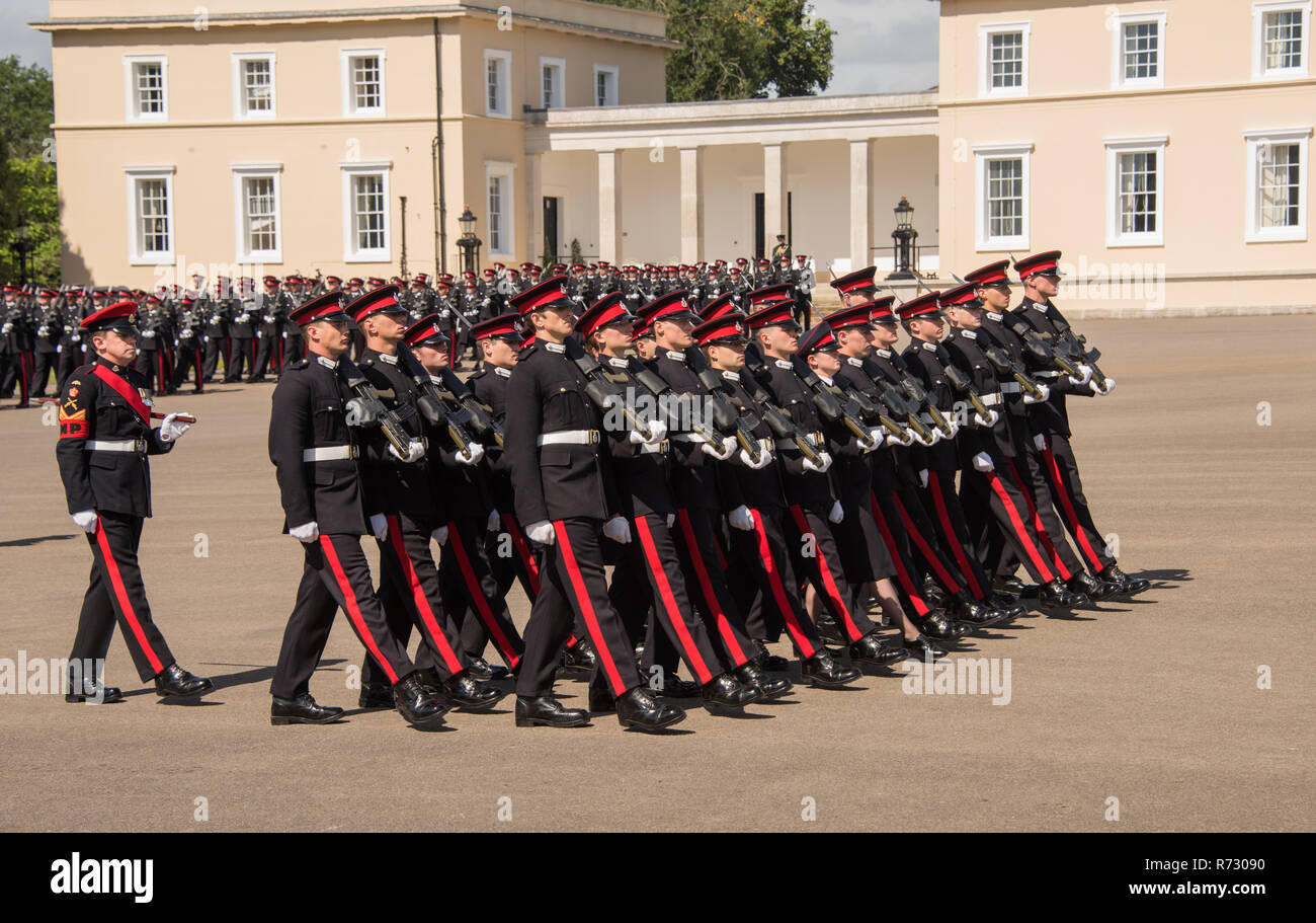 Officer Cadets At The Royal Military Academy Sandhurst Take Part In The